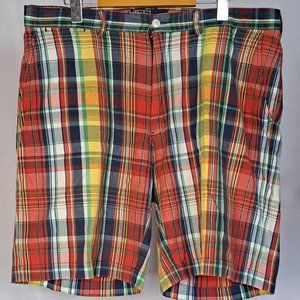 POLO RALPH LAUREN mens shorts Sz 36 PANTS FLAGSHIP PATTERN Fashion statement